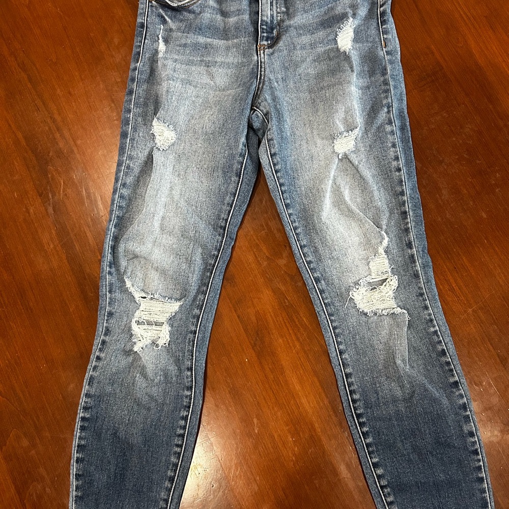 Cello Distressed dark Blue Skinny Jeans